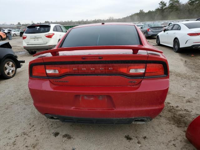 2C3CDXCT5DH580058 - 2013 DODGE CHARGER R/T RED photo 6