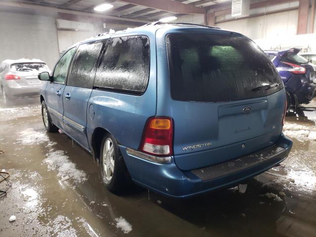 2FMZA52432BA69523 - 2002 FORD WINDSTAR SE BLUE photo 2