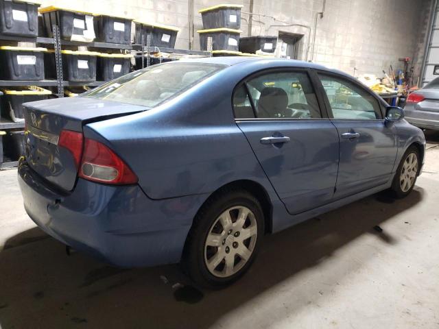 2HGFA1F53BH542631 - 2011 HONDA CIVIC LX BLUE photo 3