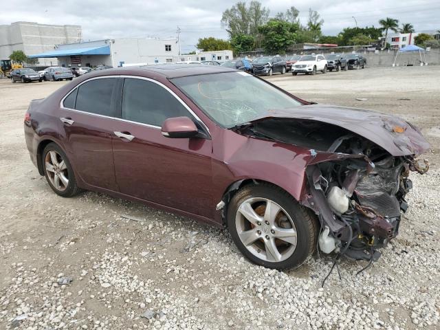 JH4CU2F6XBC011242 - 2011 ACURA TSX BURGUNDY photo 4