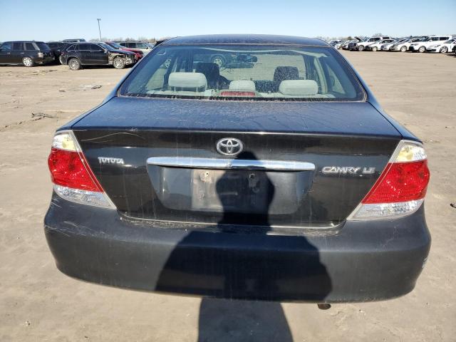 4T1BE32K15U589436 - 2005 TOYOTA CAMRY LE BLACK photo 6