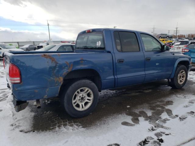 1D7HL38XX3S341966 - 2003 DODGE DAKOTA QUAD SPORT BLUE photo 3