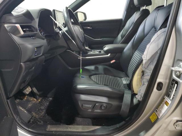 5TDLZRBH2MS121707 - 2021 TOYOTA HIGHLANDER XSE SILVER photo 7