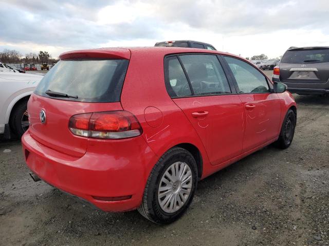 WVWDB7AJ1DW119268 - 2013 VOLKSWAGEN GOLF RED photo 3