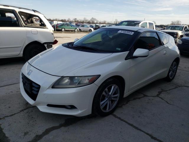 JHMZF1D64CS001766 - 2012 HONDA CR-Z EX WHITE photo 1