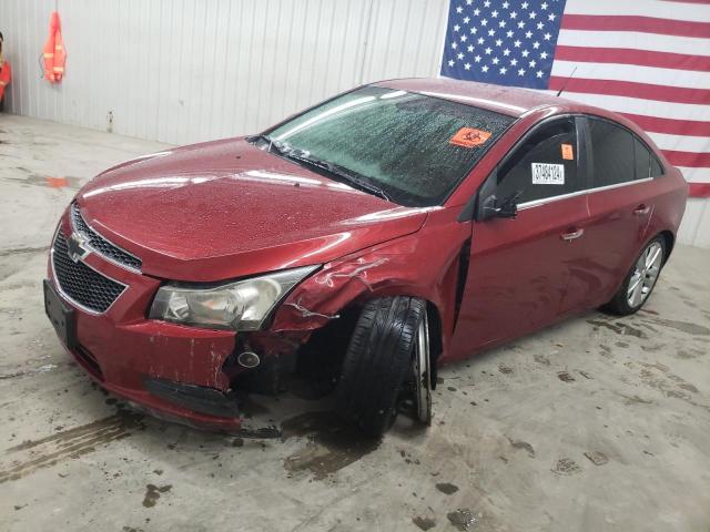 1G1PH5S98B7124018 - 2011 CHEVROLET CRUZE LTZ RED photo 1