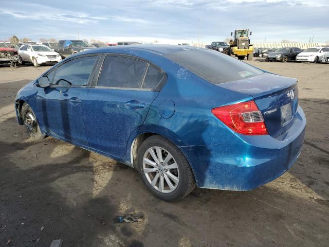 2HGFB2F80CH551172 - 2012 HONDA CIVIC EX BLUE photo 2