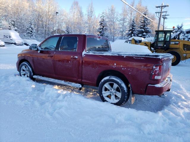 1C6RR7UT2FS543445 - 2015 RAM 1500 SPORT BURGUNDY photo 2