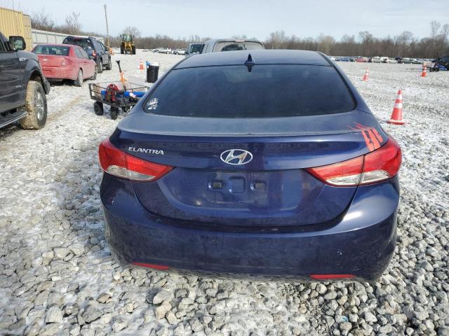 5NPDH4AE8DH243303 - 2013 HYUNDAI ELANTRA GLS BLUE photo 6