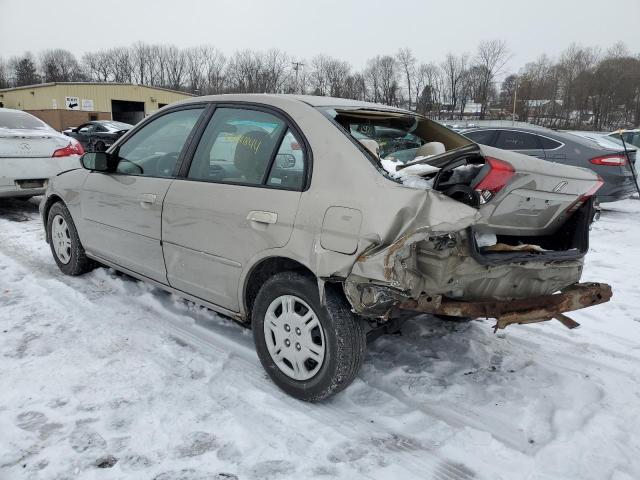 2HGES16554H576050 - 2004 HONDA CIVIC LX GOLD photo 2