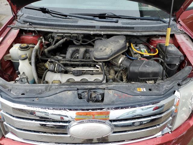 2FMDK48C49BA91394 - 2009 FORD EDGE SEL RED photo 11