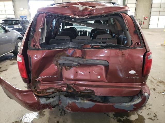 2A4GP54L27R183066 - 2007 CHRYSLER TOWN & COU TOURING BURGUNDY photo 6