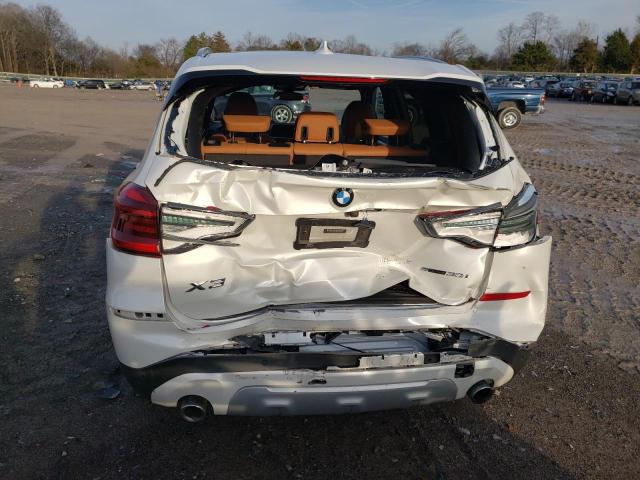 5UXTY3C07M9G39787 - 2021 BMW X3 SDRIVE30I WHITE photo 6