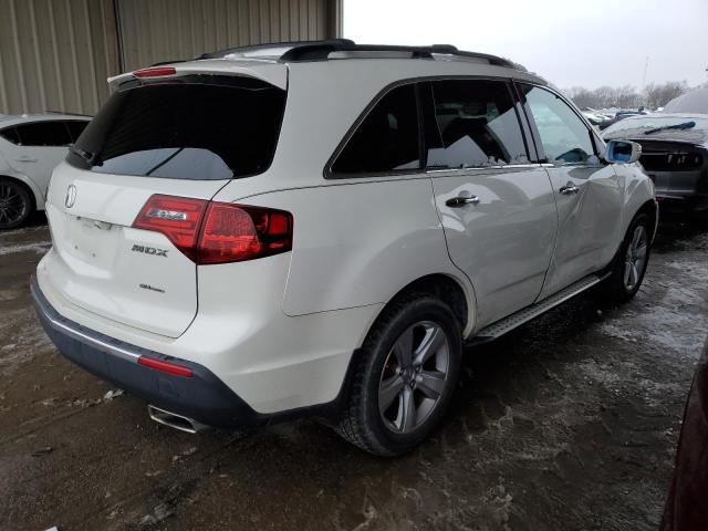 2HNYD2H67BH517784 - 2011 ACURA MDX TECHNOLOGY WHITE photo 3