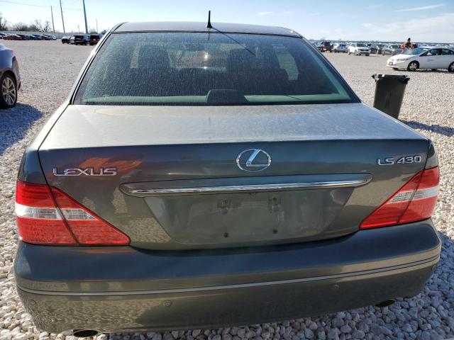 JTHBN36F865044166 - 2006 LEXUS LS 430 GREEN photo 6