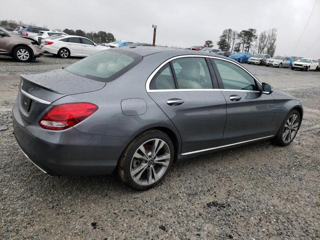 55SWF4JB9JU262830 - 2018 MERCEDES-BENZ C 300 GRAY photo 3