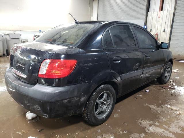 KNADE123876295353 - 2007 KIA RIO BASE BLACK photo 3