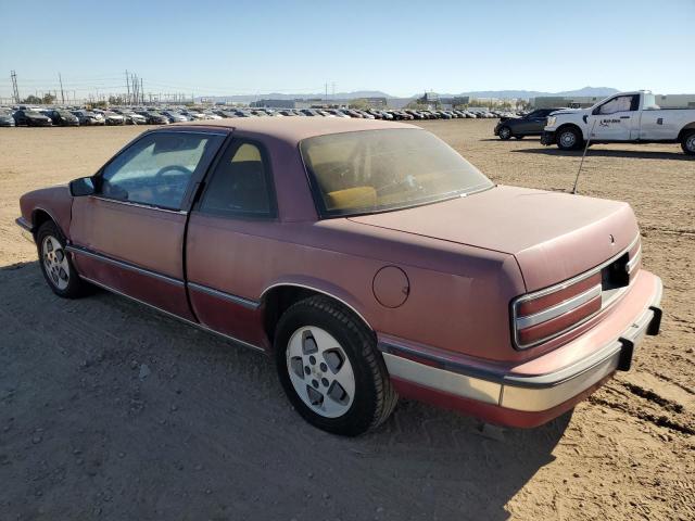 2G4WD14W4J1496103 - 1988 BUICK REGAL LIMITED RED photo 2