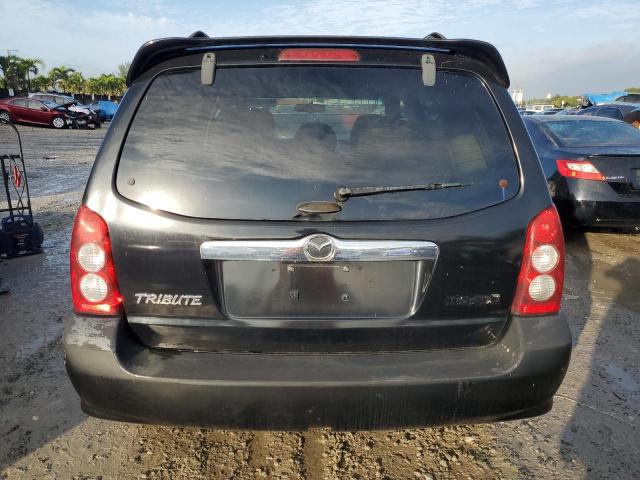 4F2YZ06175KM36560 - 2005 MAZDA TRIBUTE S BLACK photo 6