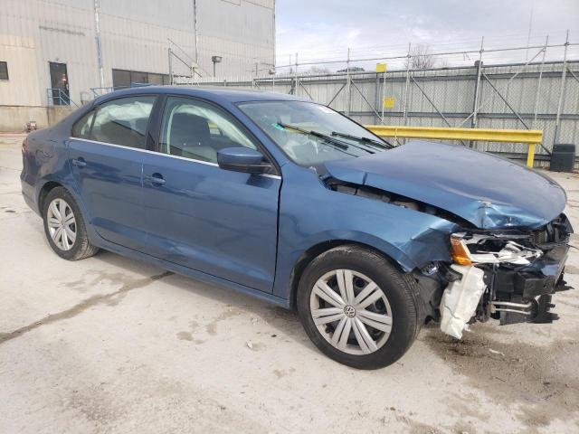 3VW2B7AJ8HM407685 - 2017 VOLKSWAGEN JETTA S BLUE photo 4