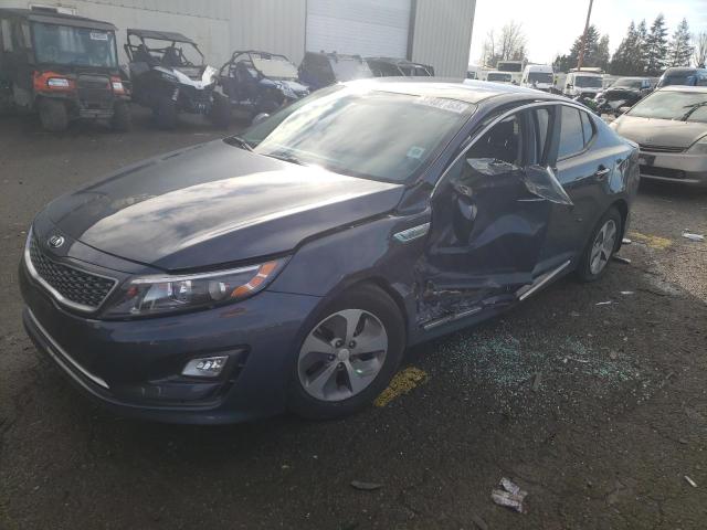 KNAGM4AD2F5084195 - 2015 KIA OPTIMA HYBRID BLUE photo 1