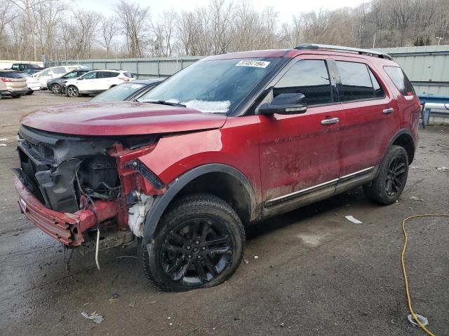 1FM5K8D88FGC35921 - 2015 FORD EXPLORER XLT RED photo 1