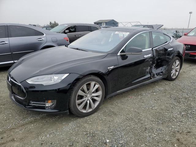 5YJSA1H18EFP55706 - 2014 TESLA MODEL S შავი ფოტო 1