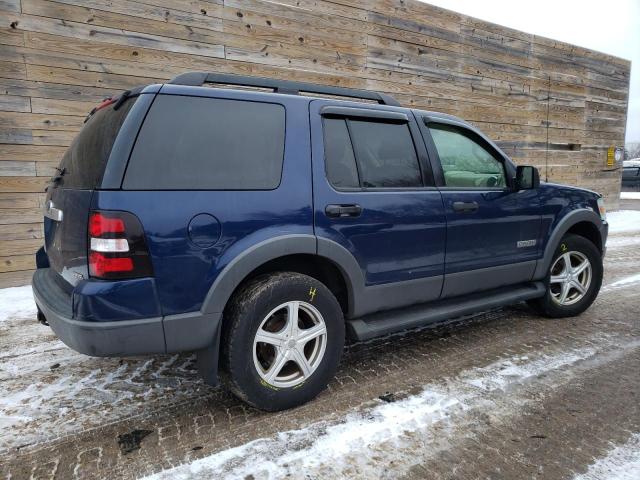 1FMEU73E56ZA28340 - 2006 FORD EXPLORER XLT BLUE photo 3