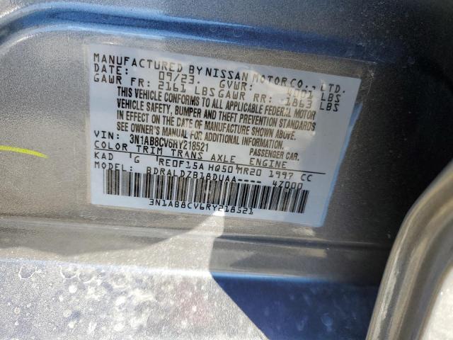 3N1AB8CV6RY218521 - 2024 NISSAN SENTRA SV GRAY photo 13