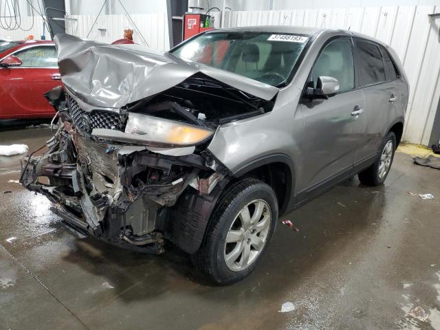 5XYKT3A16CG204597 - 2012 KIA SORENTO BASE GRAY photo 1