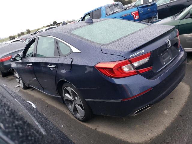 1HGCV1F98JA015305 - 2018 HONDA ACCORD TOURING BLUE photo 2