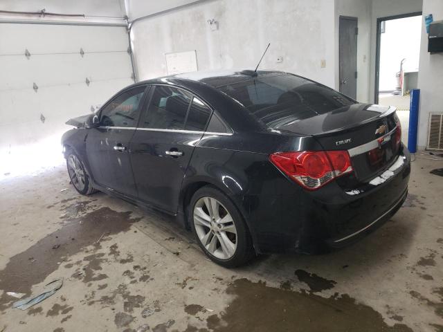 1G1PH5S94B7138157 - 2011 CHEVROLET CRUZE LTZ BLACK photo 2