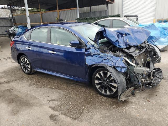 3N1AB7AP0KY222522 - 2019 NISSAN SENTRA S BLUE photo 4