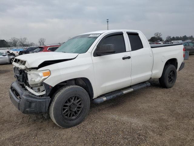 5TFUM5F18EX056513 - 2014 TOYOTA TUNDRA DOUBLE CAB SR/SR5 WHITE photo 1