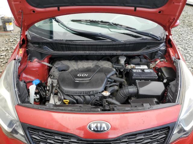 KNADM4A36E6341331 - 2014 KIA RIO LX RED photo 11