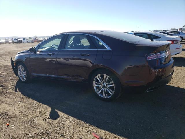 3LN6L2LU2DR812154 - 2013 LINCOLN MKZ HYBRID BURGUNDY photo 2