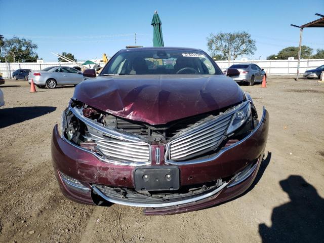 3LN6L2LU2DR812154 - 2013 LINCOLN MKZ HYBRID BURGUNDY photo 5