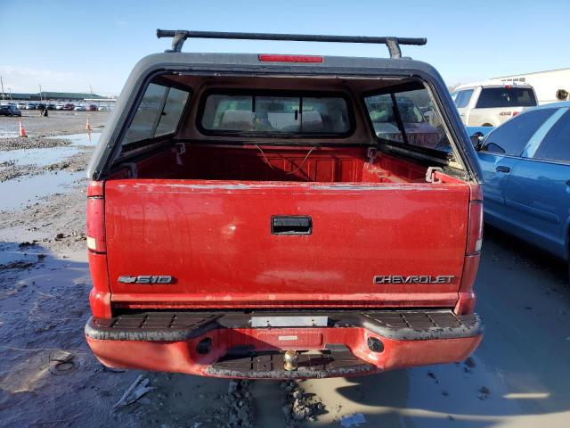 1GCCS19W118117125 - 2001 CHEVROLET S TRUCK S10 RED photo 6