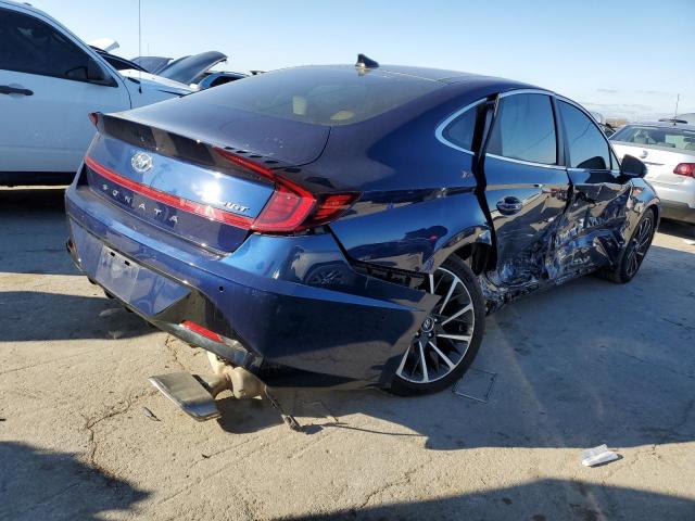 5NPEH4J28LH035883 - 2020 HYUNDAI SONATA LIMITED BLUE photo 3