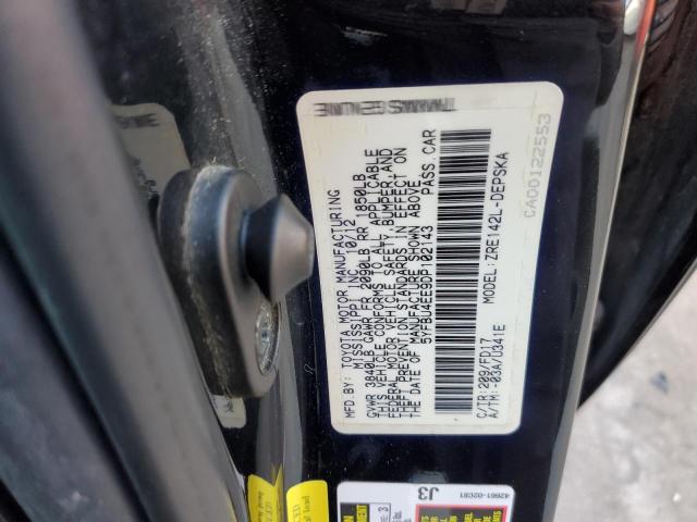 5YFBU4EE9DP102143 - 2013 TOYOTA COROLLA BASE BLACK photo 12