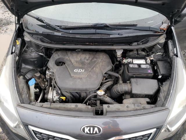 KNADN4A30D6188019 - 2013 KIA RIO EX GRAY photo 11