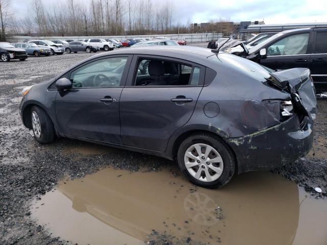 KNADN4A30D6188019 - 2013 KIA RIO EX GRAY photo 2