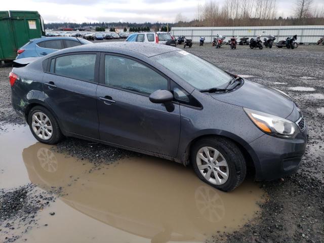 KNADN4A30D6188019 - 2013 KIA RIO EX GRAY photo 4