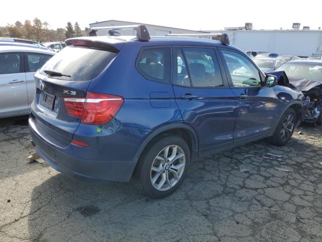 5UXWX9C50D0A31192 - 2013 BMW X3 XDRIVE28I BLUE photo 3