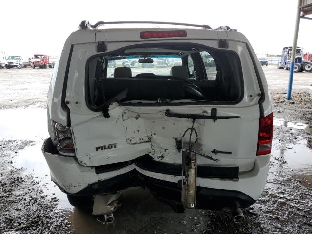 5FNYF3H7XDB030991 - 2013 HONDA PILOT EXLN WHITE photo 6