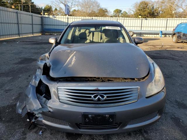 JNKBV61E78M225218 - 2008 INFINITI G35 GRAY photo 5