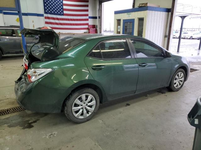 2T1BURHE7FC330878 - 2015 TOYOTA COROLLA L GREEN photo 3