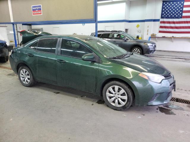 2T1BURHE7FC330878 - 2015 TOYOTA COROLLA L GREEN photo 4