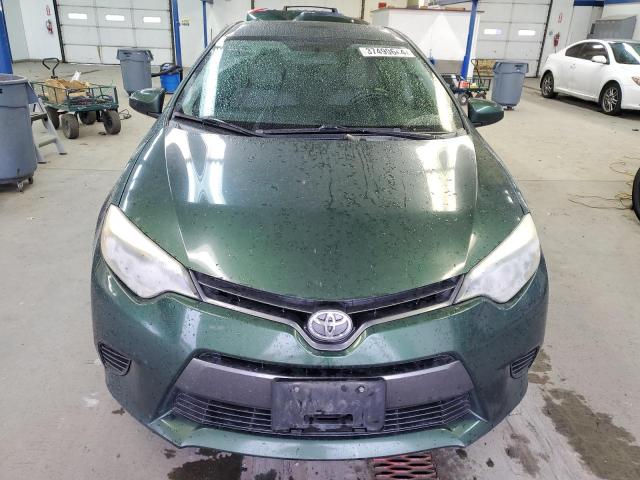 2T1BURHE7FC330878 - 2015 TOYOTA COROLLA L GREEN photo 5