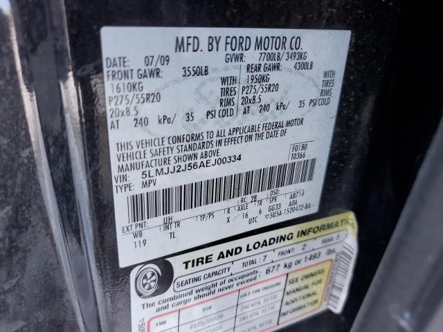 5LMJJ2J56AEJ00334 - 2010 LINCOLN NAVIGATOR 黑色 照片 13